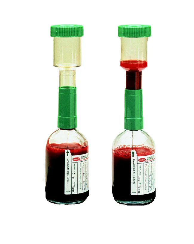 SIGNAL blood culture bottles with growth indicators